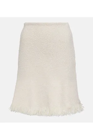 Chloé ChloÃ© Fringed bouclÃ© miniskirt