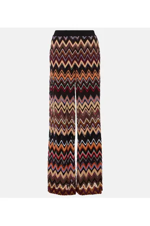 Missoni Zig Zag wool-blend wide-leg pants
