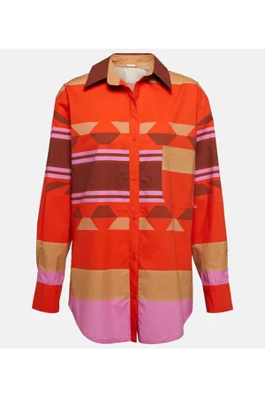 JOHANNA ORTIZ Ruched cotton shirt