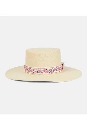 Agua by Agua Bendita Embellished raffia sun hat