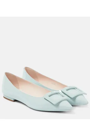 Roger Vivier Gommettine patent leather ballet flats