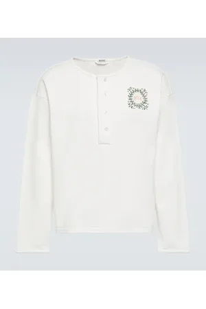 BODE Daisy Never Tell cotton Henley shirt