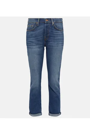 7 for all Mankind Josefina mid-rise slim jeans