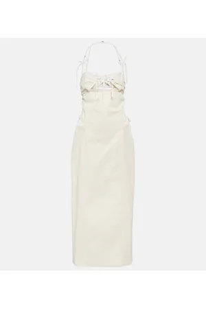 Jacquemus La Robe Ruban cotton-blend midi dress