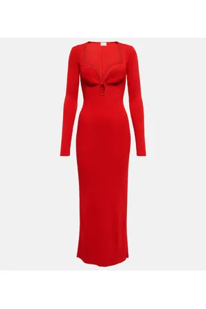 MAGDA BUTRYM Cutout ribbed-knit midi dress