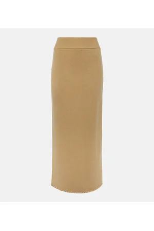 Totême Wool and cashmere-blend midi skirt