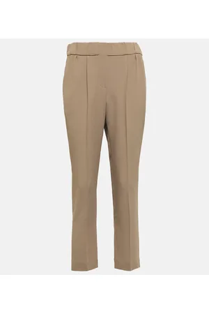 Brunello Cucinelli CrÃªpe slim pants