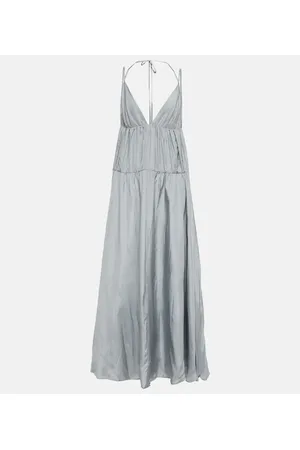 Joseph Darnley ruched silk maxi dress
