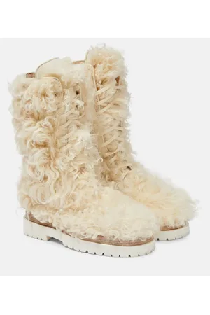 MAGDA BUTRYM Shearling lace-up boots