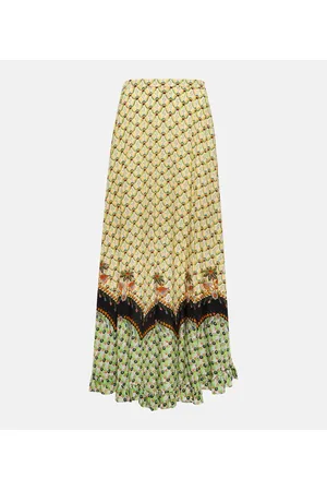 Etro Printed high-rise maxi skirt