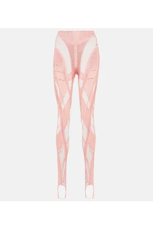 MUGLER Paneled stirrup leggings