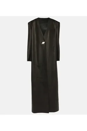 The Attico Leather maxi coat
