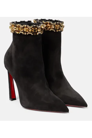 Christian Louboutin Asteroispikes embellished suede ankle boots