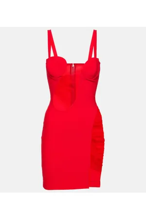 Nensi Dojaka Cutout jersey minidress