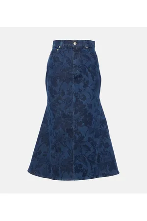 Erdem Denim midi skirt
