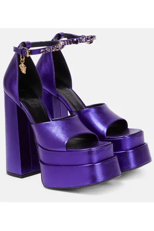 VERSACE Medusa Aevitas leather platform sandals