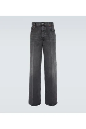 VALENTINO High-rise wide-leg jeans