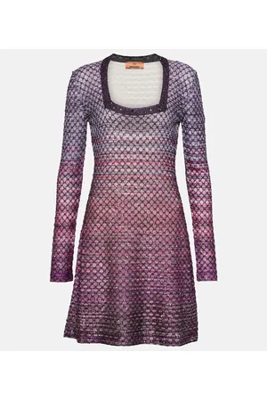 Missoni Knitted lamÃ© minidress