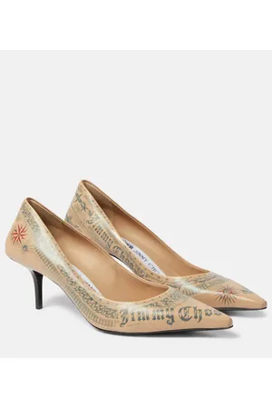 Jimmy Choo X Jean Paul Gaultier Tattoo leather pumps