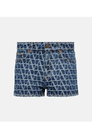 VALENTINO Toile Iconographe denim shorts