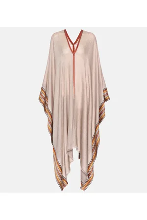 Loro Piana The Suitcase Stripe silk and cashmere poncho