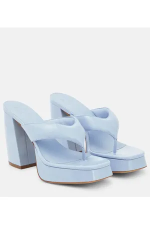 Gia Borghini Patent leather platform sandals