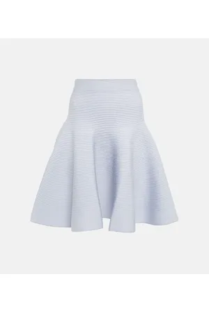 Alaïa AlaÃ¯a Ribbed-knit miniskirt