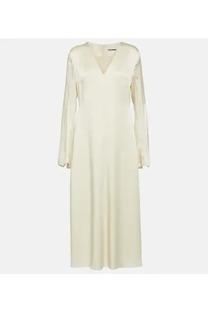 Jil Sander Satin midi dress