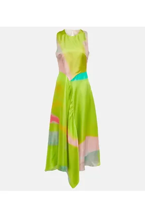 Roksanda Printed silk midi dress