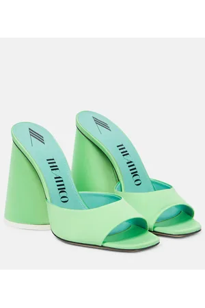 The Attico Luz satin mules