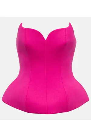 GIUSEPPE DI MORABITO Wool-blend bustier