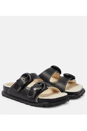 Marine Serre Leather slides