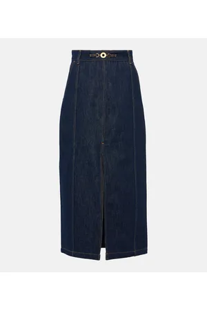 Patou Midi denim skirt