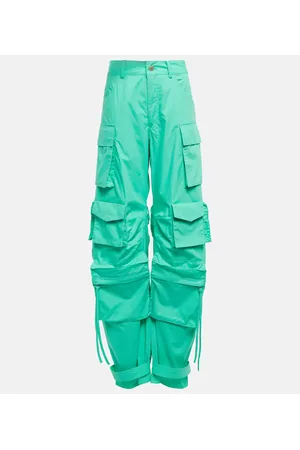 The Attico Fern cotton canvas cargo pants