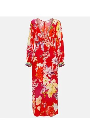 Camilla Embellished silk maxi dress