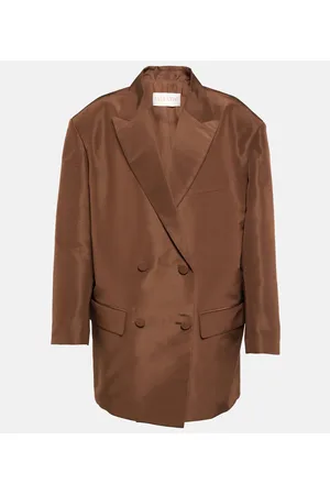 VALENTINO Double-breasted silk blazer