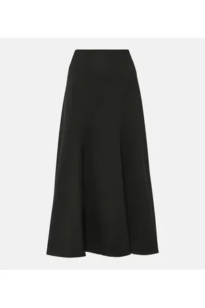 CO Wool-blend midi skirt