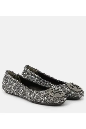 Tory Burch Minnie Travel embellished ballet flats