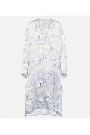 Khaite Brom printed midi dress