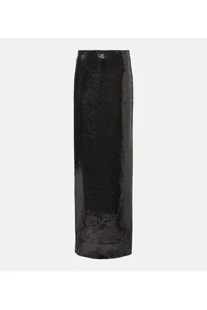 GALVAN Beating Heart sequined maxi skirt