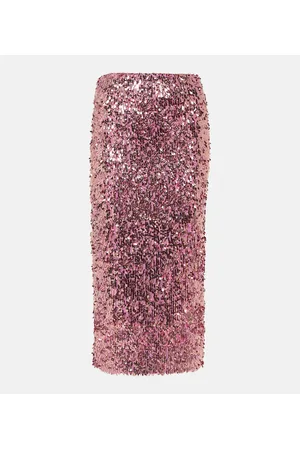 ROTATE Sequined pencil skirt