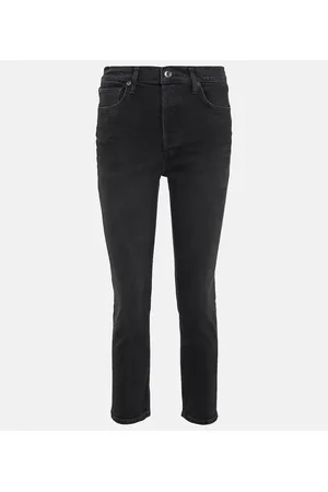 AGOLDE Riley high-rise cropped slim jeans