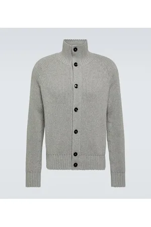 Tom Ford Ribbed-knit wool and cashmere cardigan