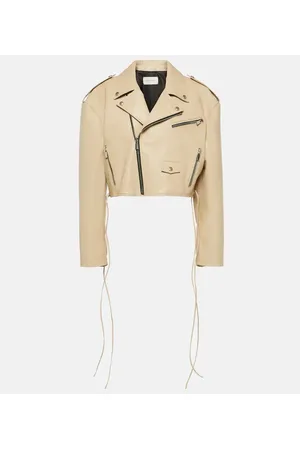 MAGDA BUTRYM Cropped leather biker jacket
