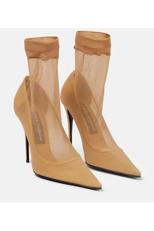 Dolce & Gabbana X Kim stretch tulle sock ankle boots