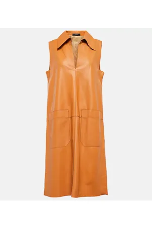 Joseph Berwick leather midi dress