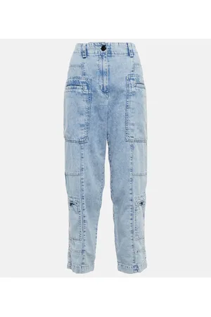 Proenza Schouler Chambray high-rise cargo jeans