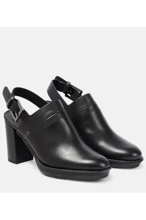 Max Mara Clos leather slingback pumps