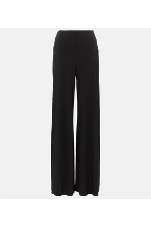 Norma Kamali Elephant jersey wide-leg pants