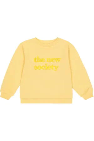 The New Society Hugo logo cotton sweatshirt